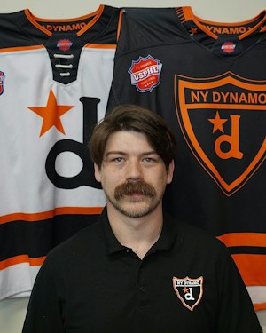 Headshot of Dustin Plumadore, assistant coach of the NY Dynamo USPHL Premier team