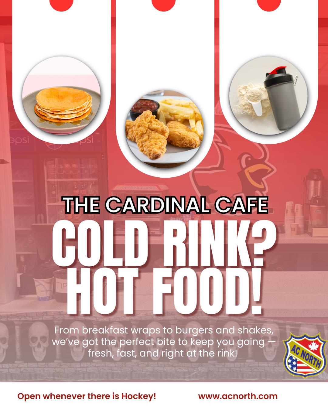 The Cardinal Cafe at AC North Arena