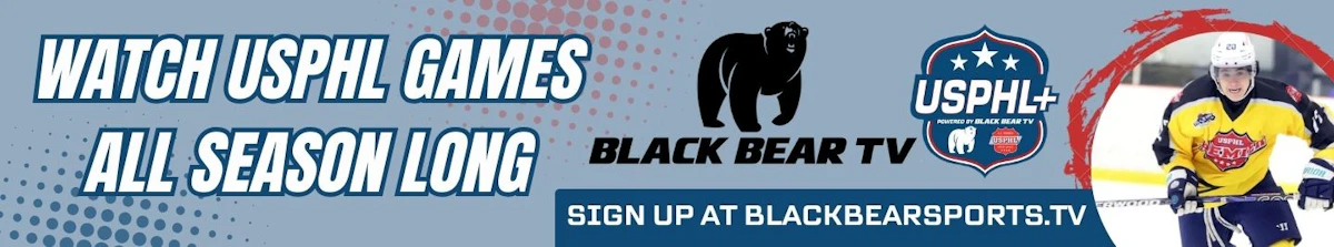 Watch USPHL games all season long on Black Bear TV. Sign up at blackbearsports.tv.