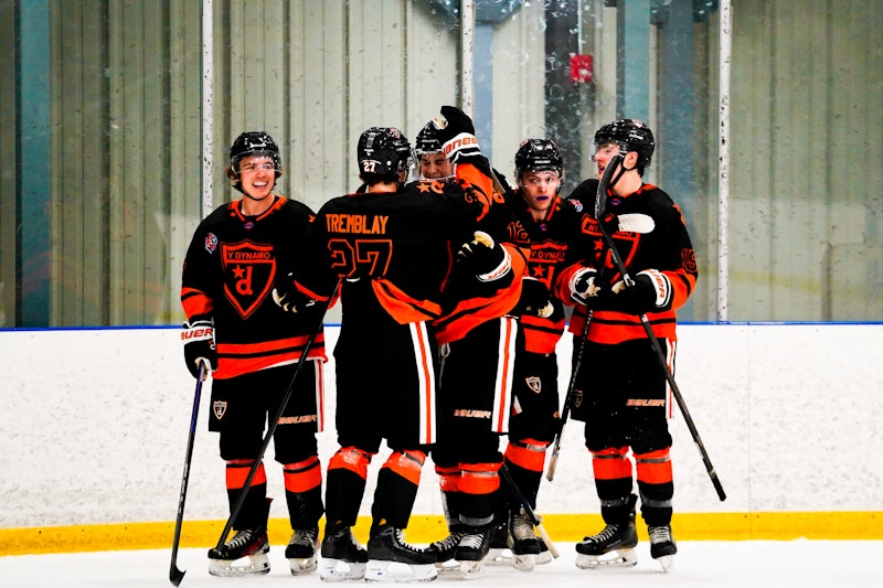 NY Dynamo players celebrating a goal
