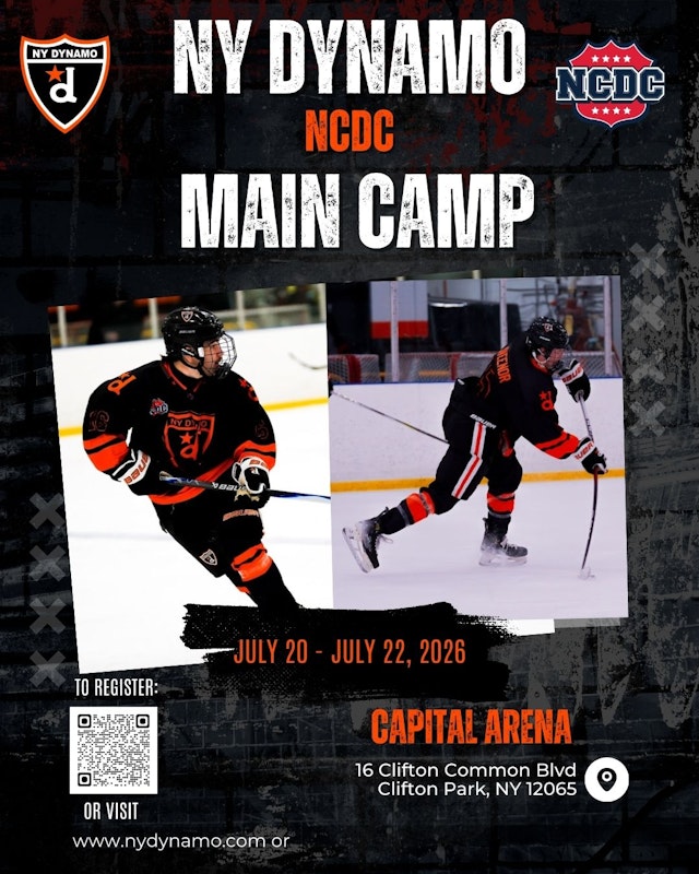 NY Dynamo NCDC Main Camp 2026 — July 20–22 at Capital Arena, Clifton Park NY